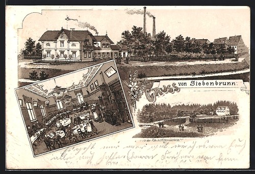 Lithographie siebenbrunn - siebenbrunn, /