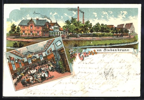 Lithographie siebenbrunn - lithographie,