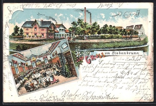 Lithographie siebenbrunn - siebenbrunn, /