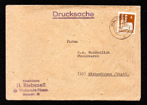 Bauten brief drucksache - bauten,