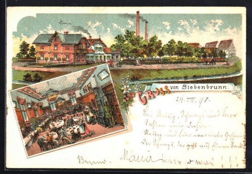 Lithographie siebenbrunn - lithographie,