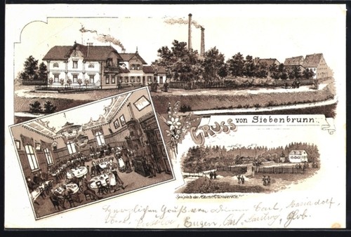 Lithographie siebenbrunn - lithographie,